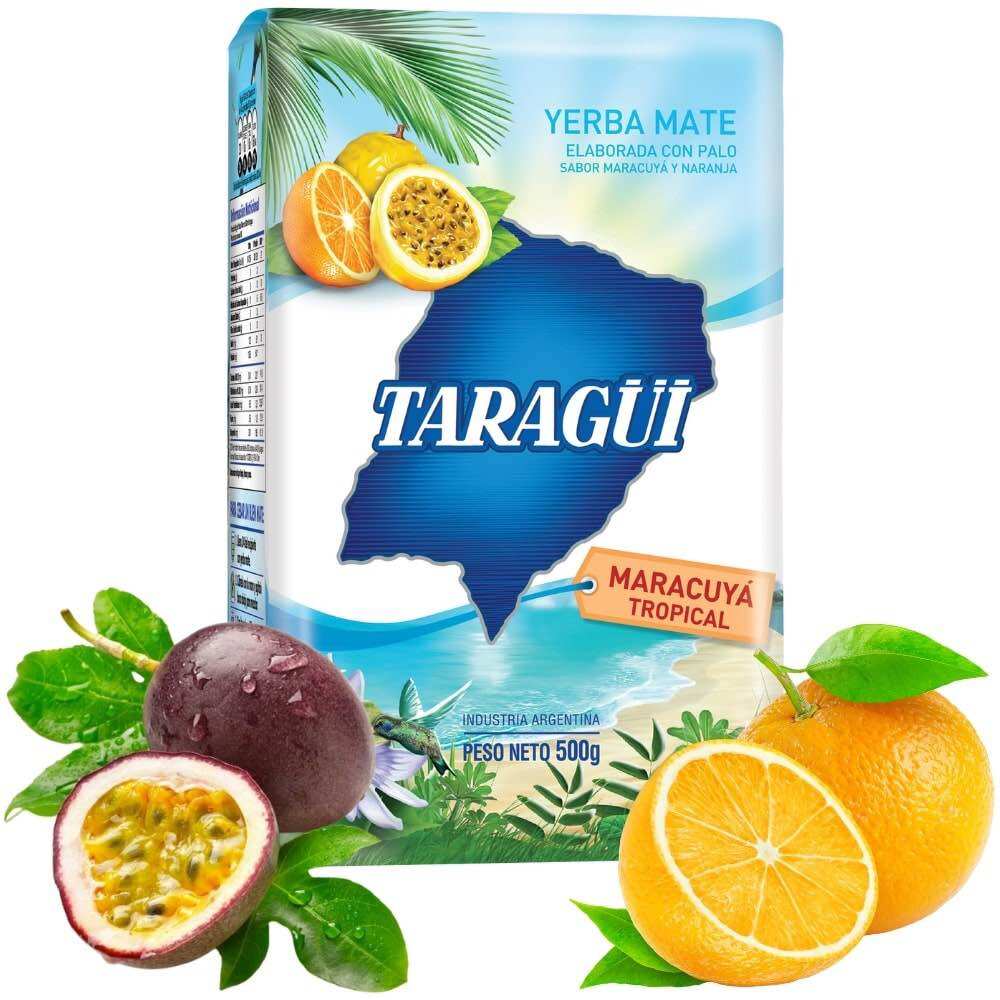Trà Yerba Maté vị CHANH LEO 500gr - Dòng trà Yerba Matéa hương vị chanh leo hoà quyện với hương cam vàng