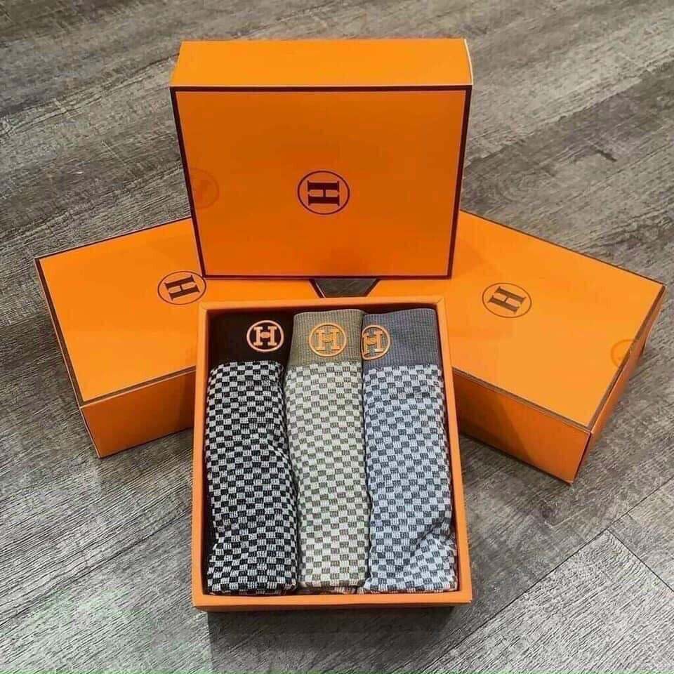 Quần Sịp Nam - Combo Hộp 3 Quần Lót Đùi Nam Chữ H