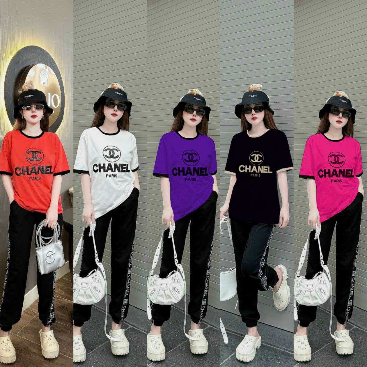 SÉT BỘ DÀI THUN COTTON THÊU CAO CẤP