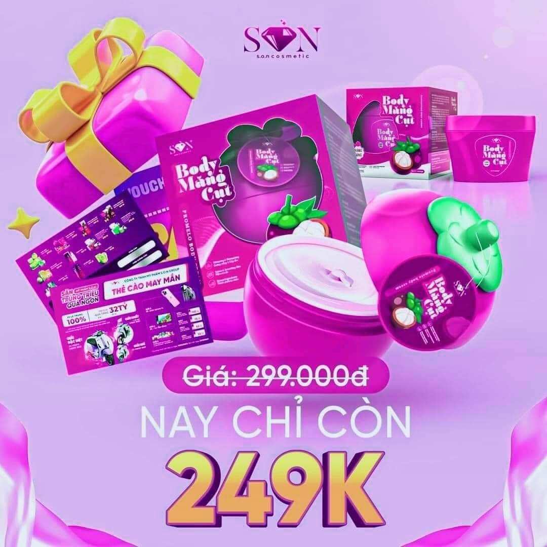 SIÊU PHẨM BODY MĂNG CỤT HƯƠNG NƯỚC HOA TRÌNH LÀNG  M U A 1 ĐƯỢC 2 - XÀI ĐÃ THẢ GA. Body măng cụt X5 trắng nhanh gấp 5 lần. Dưỡng trắng da chuyên sâu,cấp ẩm,đều màu da. Chất kem lotion nhanh thầm