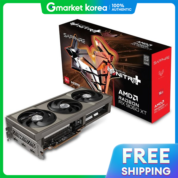 (Hàng hot) Card đồ họa Sapphire Radeon RX 9060 XT NITRO+ OC D6 16GB /Hàng chính hãng/Đóng gói an