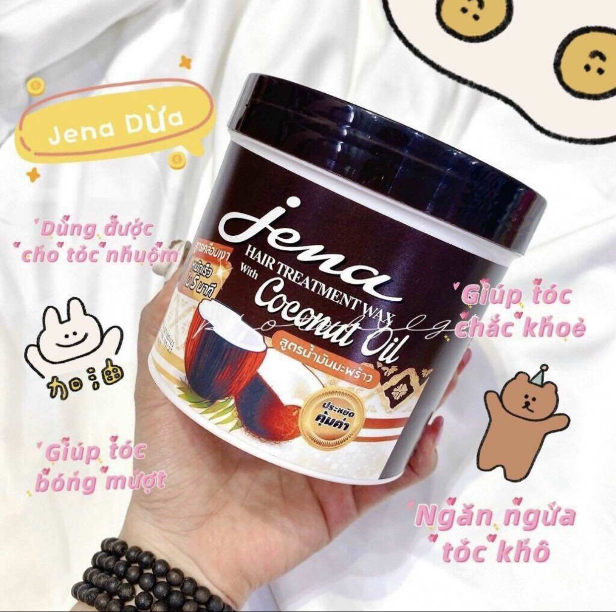 Kem Ủ Tóc Dừa Jena Thai Lan 500ml