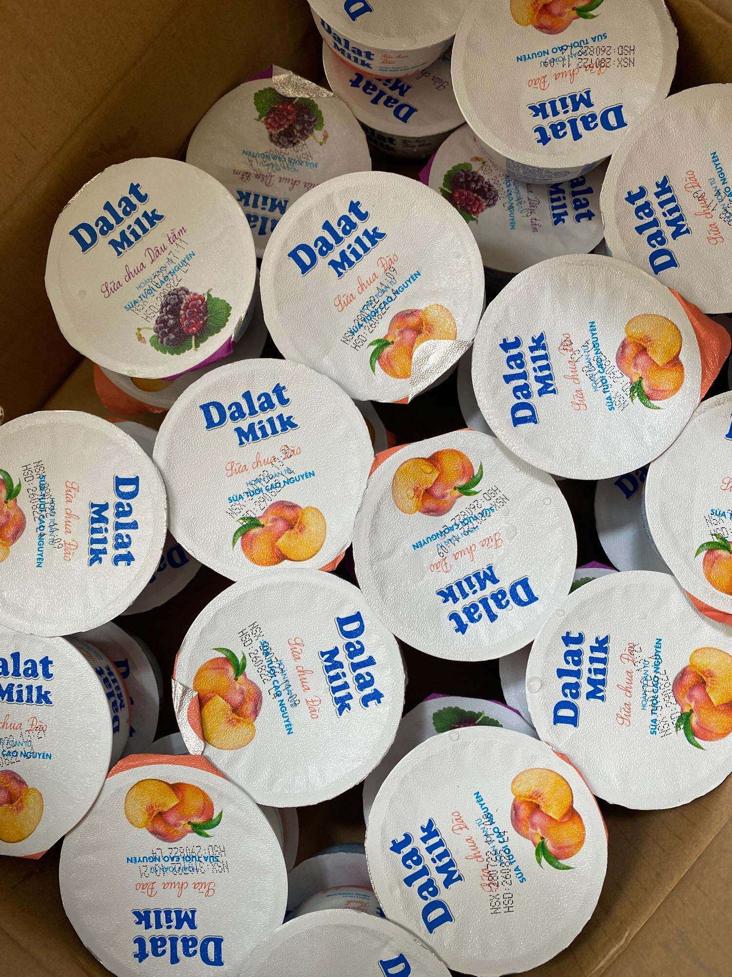 Sữa Chua ăn đào Dalatmilk 100gr(CHỈ SHIP HCM)