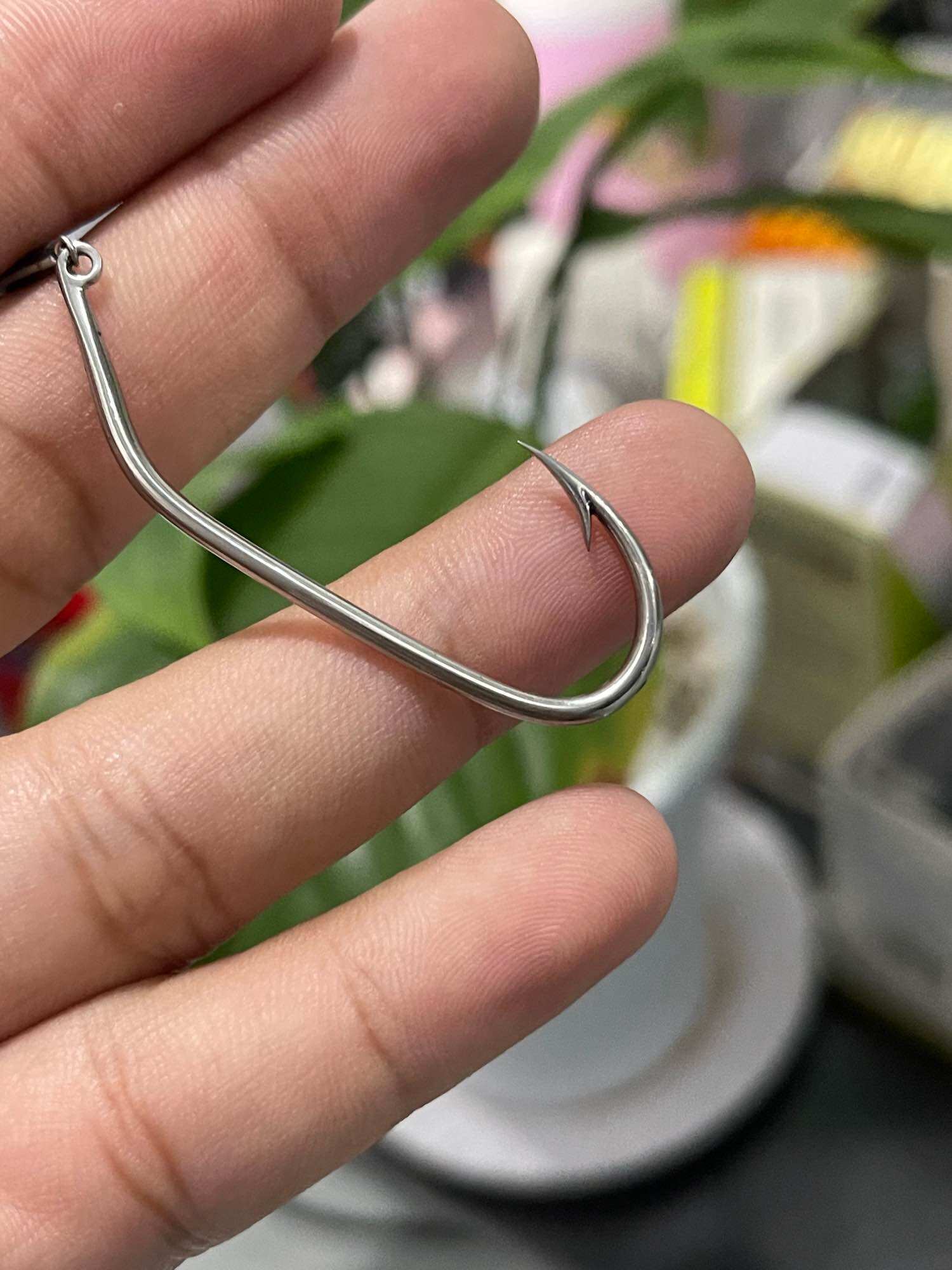 Lưỡi câu cá lóc vọng hột mít thép 2li