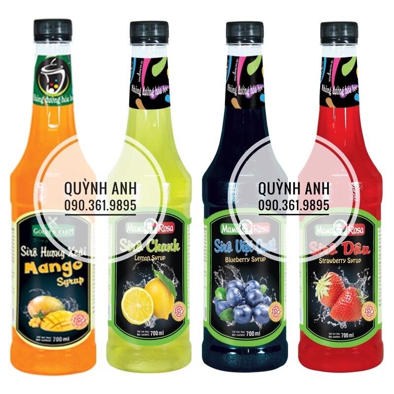 Siro mama rosa 700ml nhiều mùi vị - trà xanh