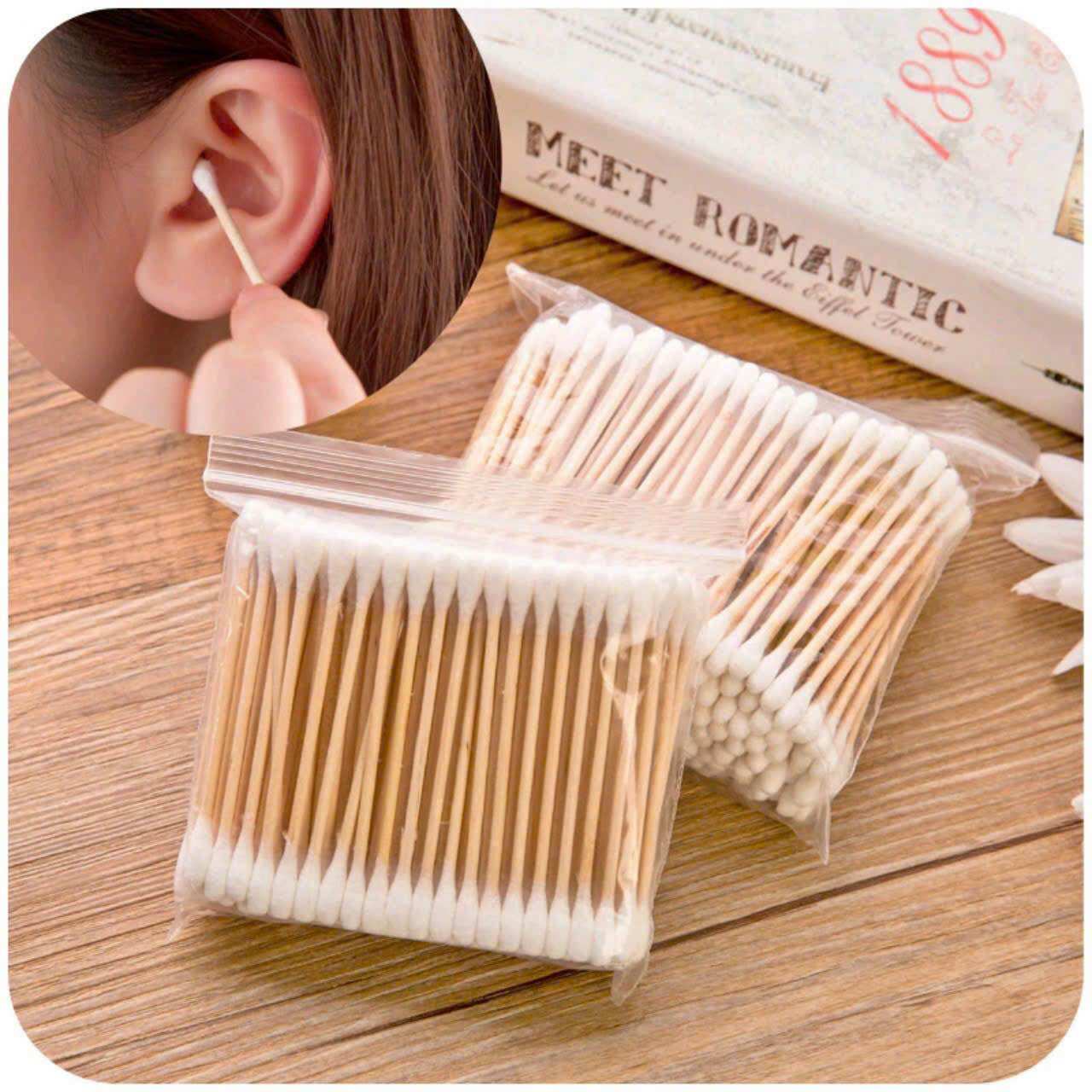 Combo 10 bịch tăm bông ( bịch 100c )
