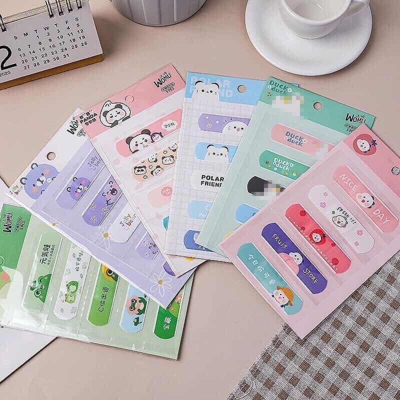 Set 5 cái băng cá nhân nhiều hình cute