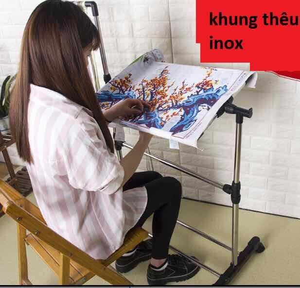 [HCM]Khung thêu tranh chữ thập inox