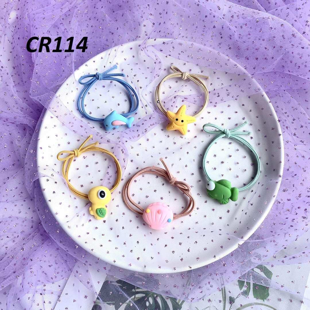 Dây Cột Tóc Gắn Charm Phong Cách Hàn Quốc