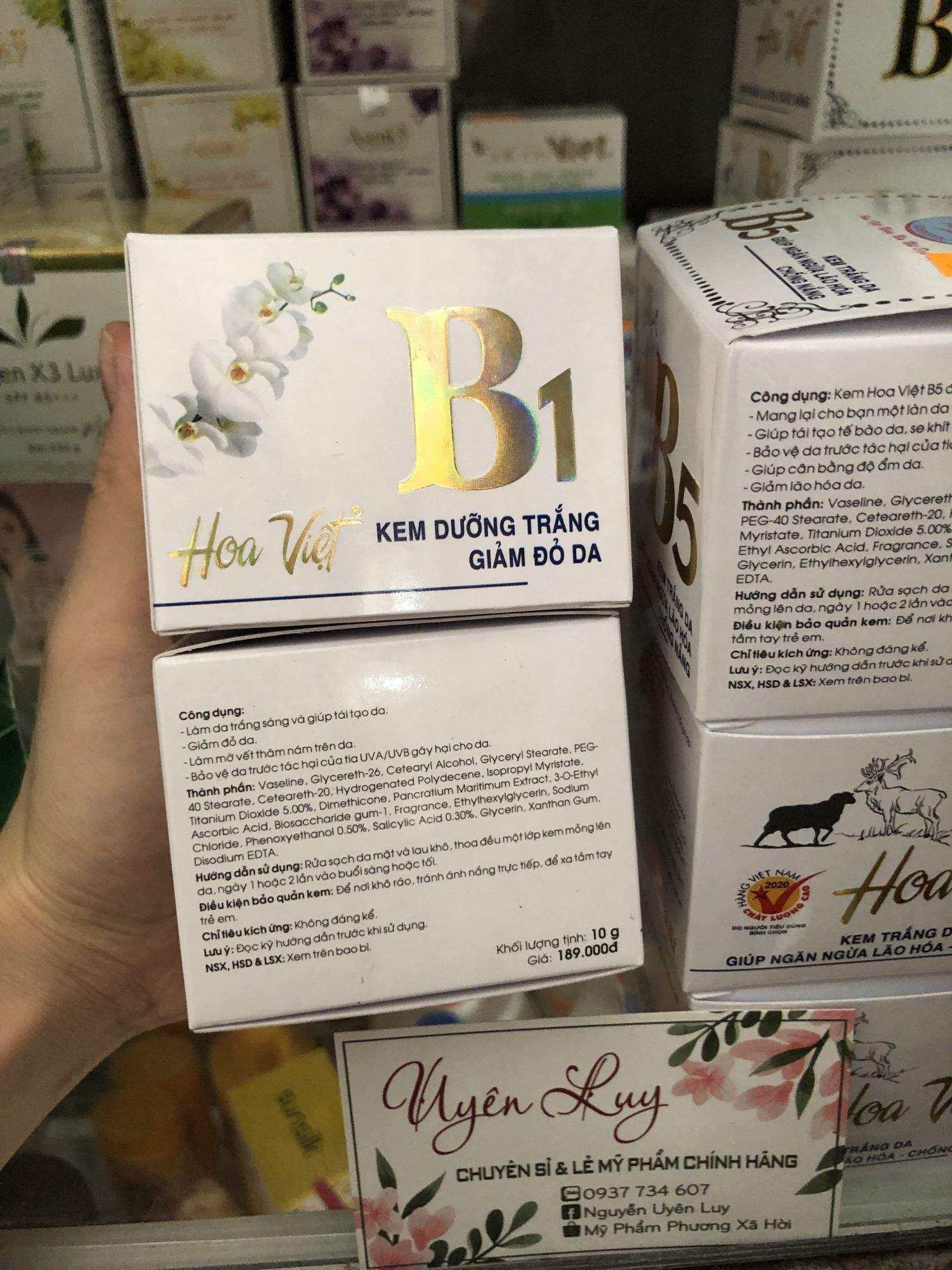 Kem Hoa Việt B1 B2 B3 B4 B5 hàng chính hãng