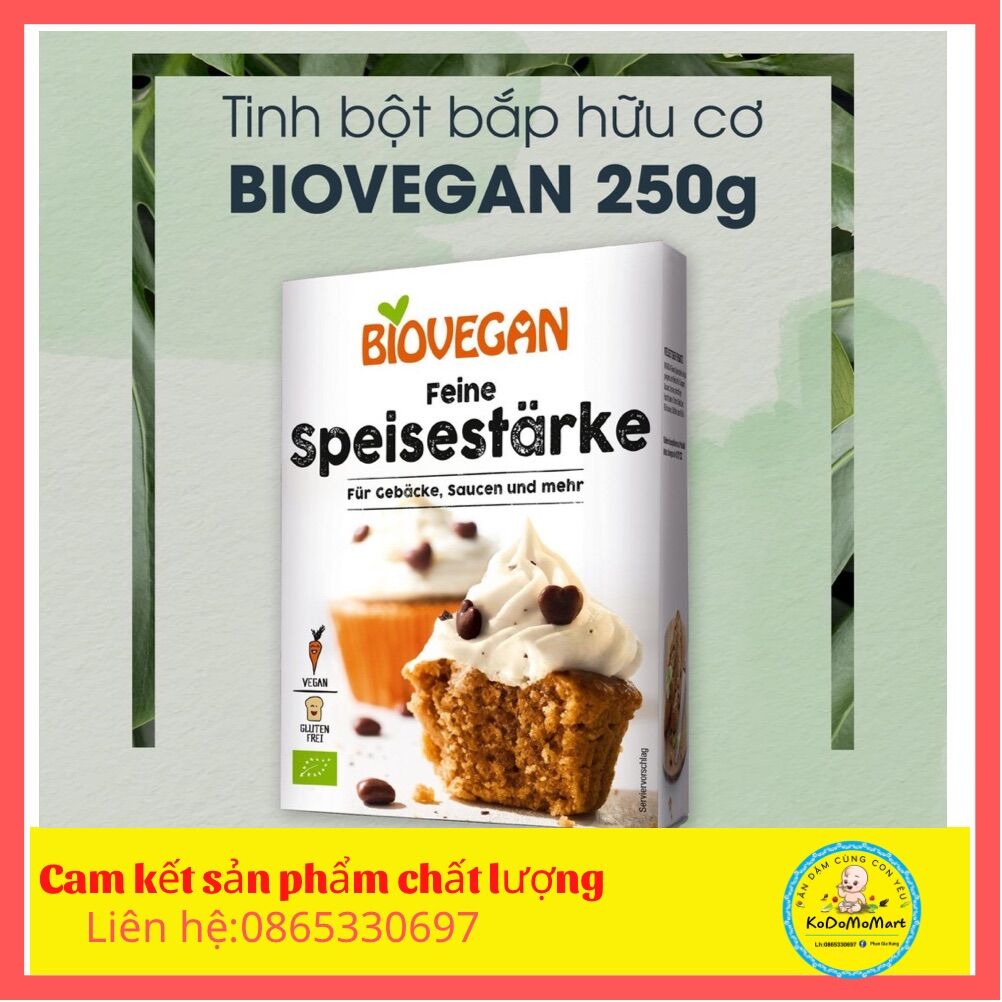 Tinh Bột Bắp Hữu Cơ BioVegan Tách Lẻ 100g