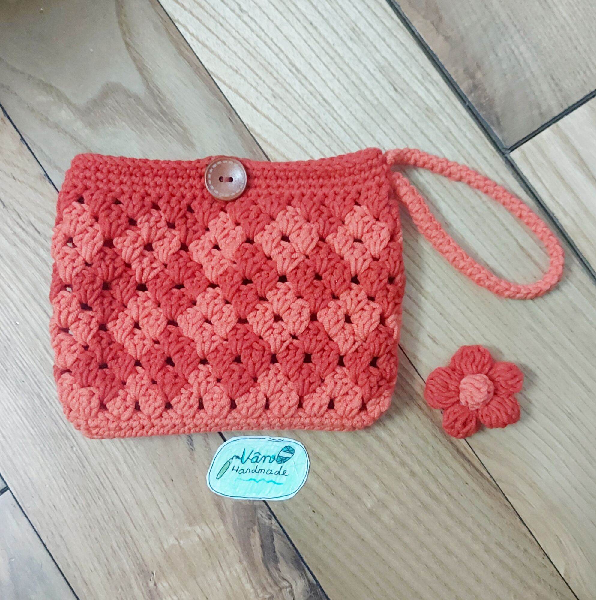 Ví len handmade cầm tay