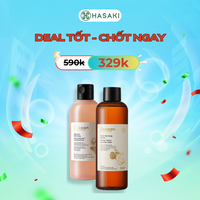 [SIÊU GIẢM GIÁ] Combo Cocoon Nước Cân Bằng Sen Hậu Giang + Nước Tẩy Trang Bí Đao Hau Giang Lotus Soothing Toner + Winter Melon Micellar Water Hasaki Sản Phẩm Chính Hãng