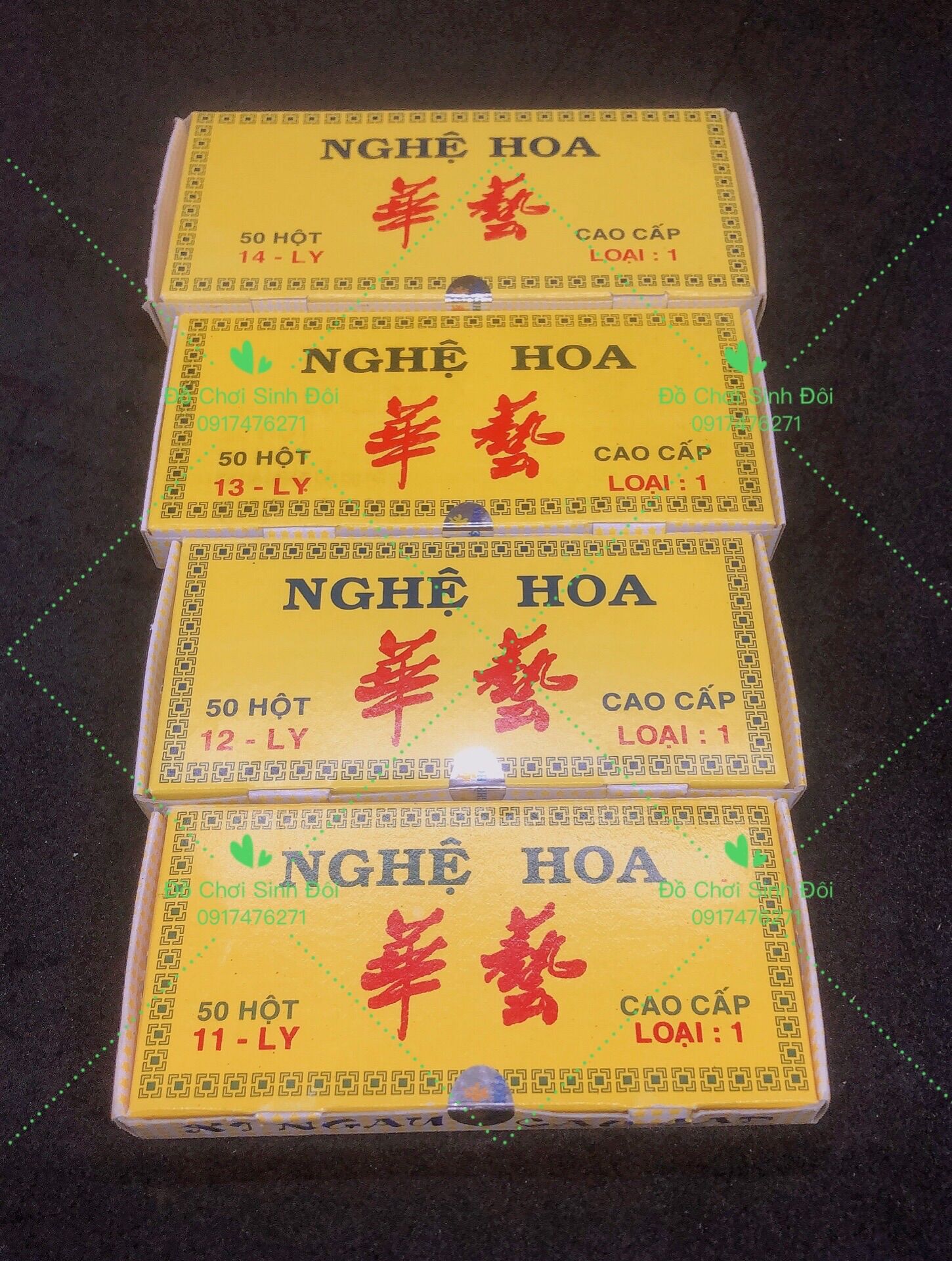 Xí ngầu 6 viên - 13ly+14ly