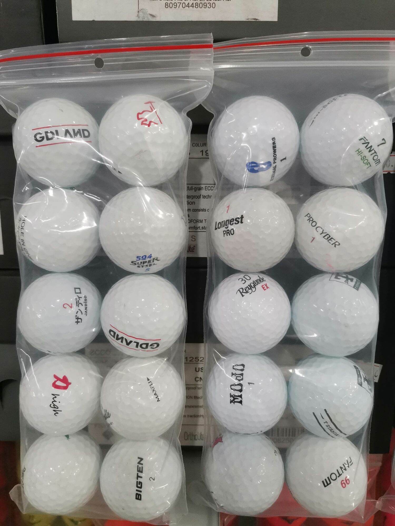 Bóng golf tổng hợp 10 bóng new 90%