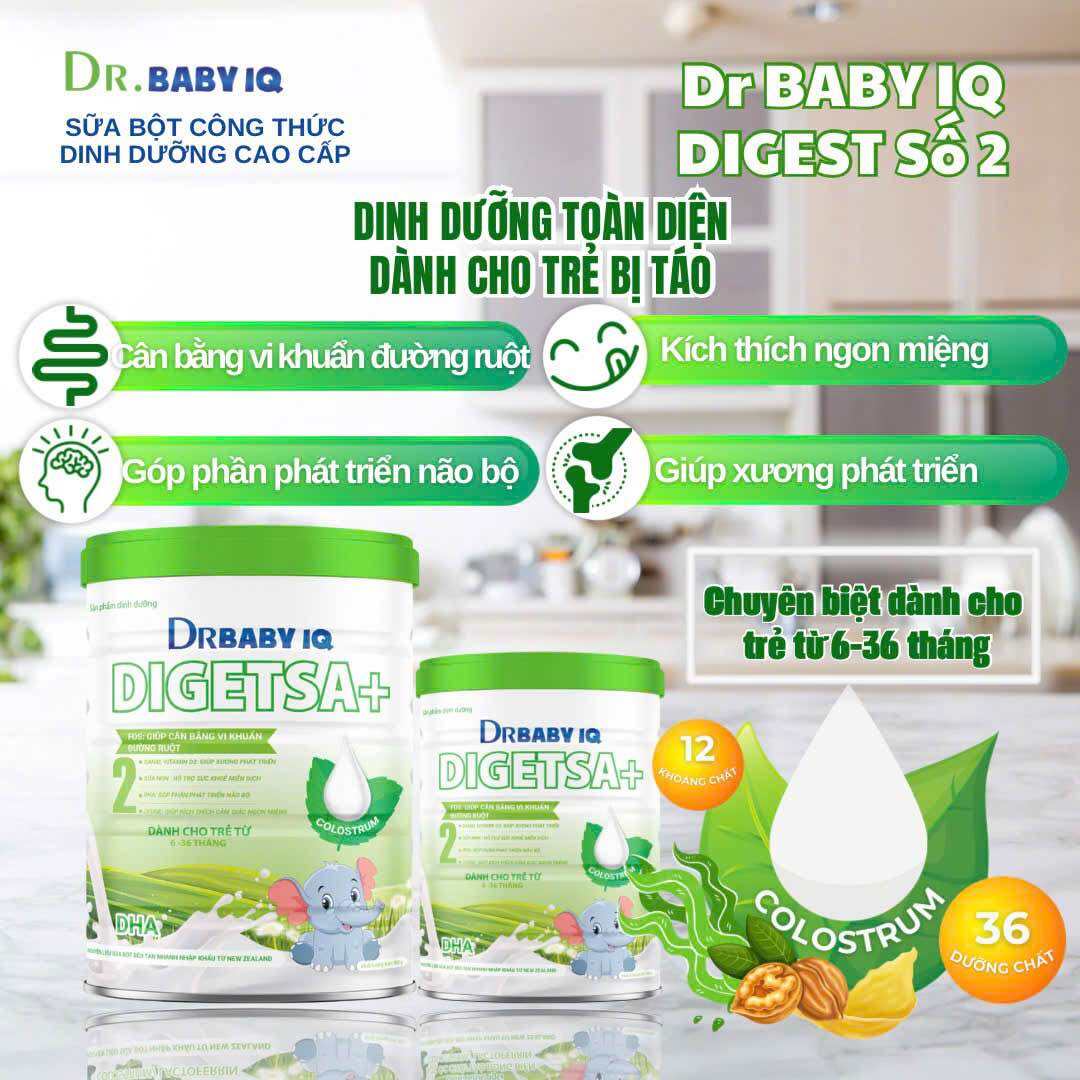 SỮA DR BABY IQ  Diagets. A+ Dành cho trẻ từ 6 - 36 Tháng tuổi