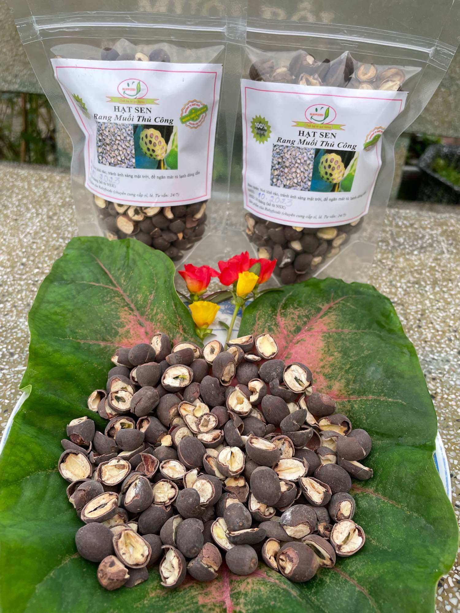 Hạt sen rang muối thủ công 1 kg