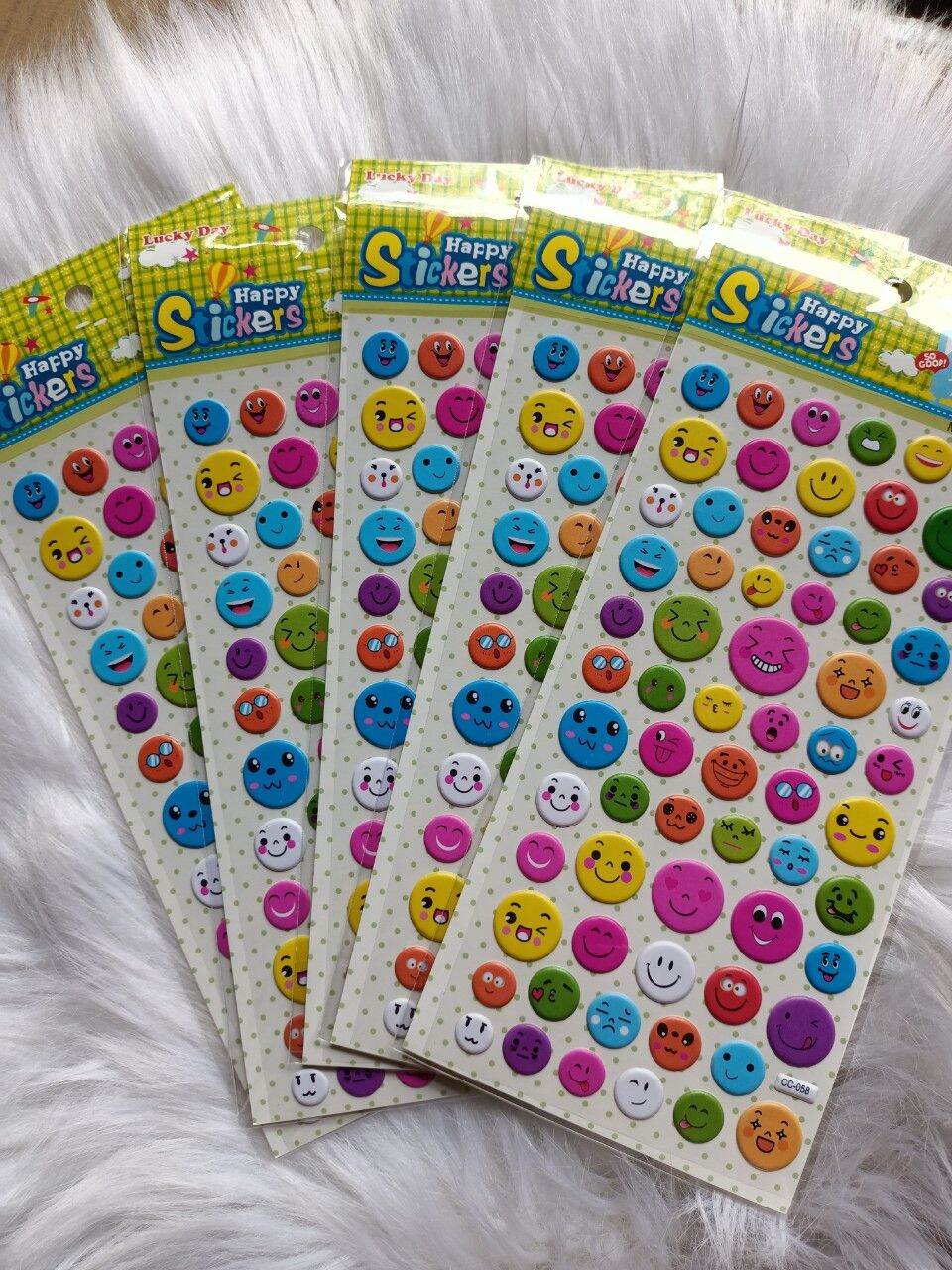[HCM] 5 tờ Hình dán sticker mặt cười như hình