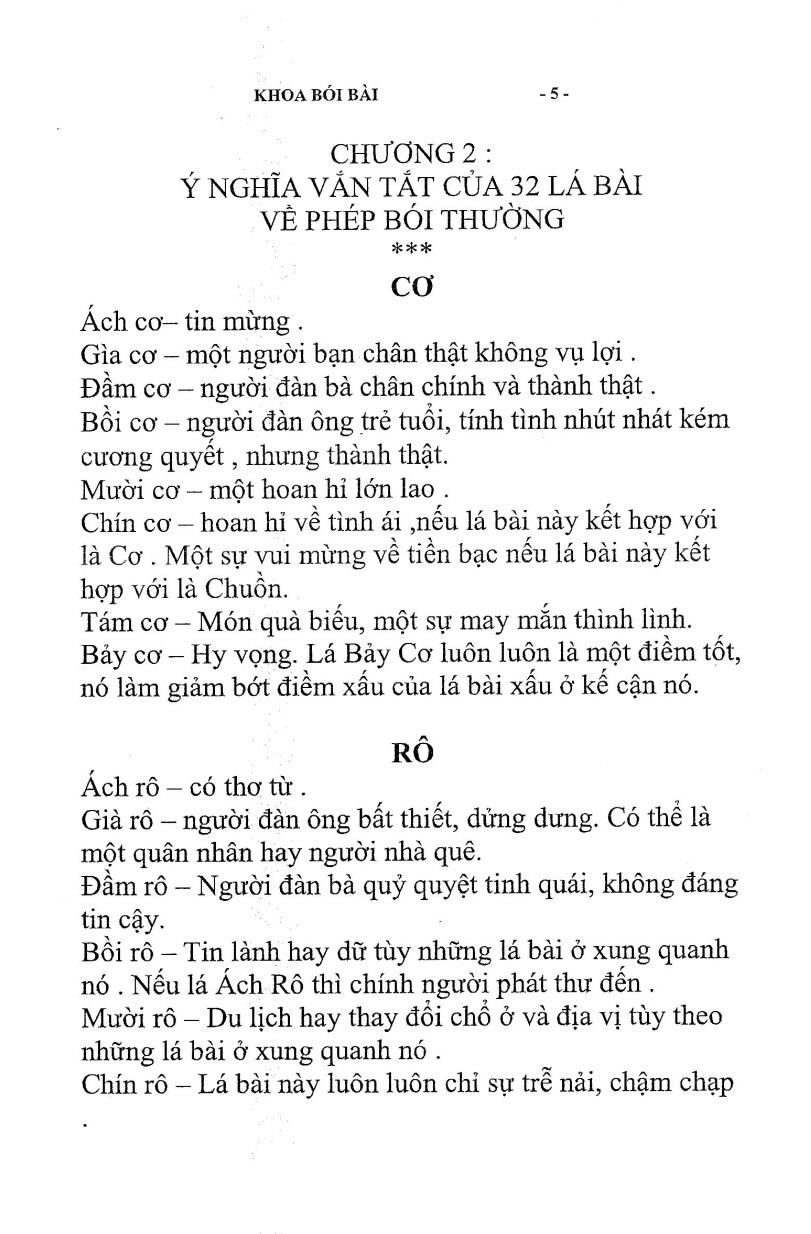 Khoa Bói Bài Thọ Xuân