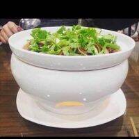 Bếp hâm nóng thức ăn bằng nến đường kính 21cm.Hàng sứ Bát Tràng.