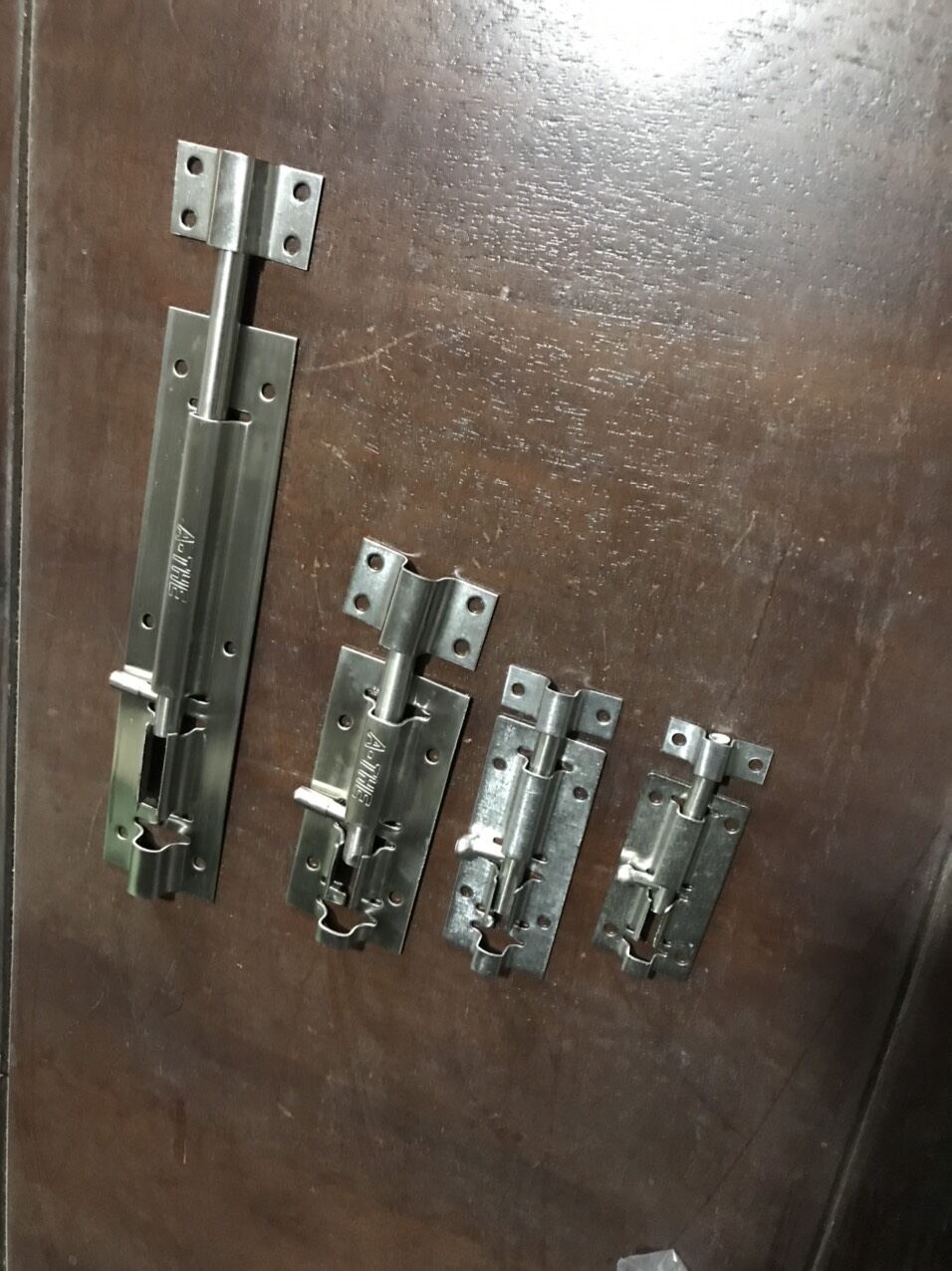 CHỐT GÀI CỬA INOX  ĐỦ SIZE