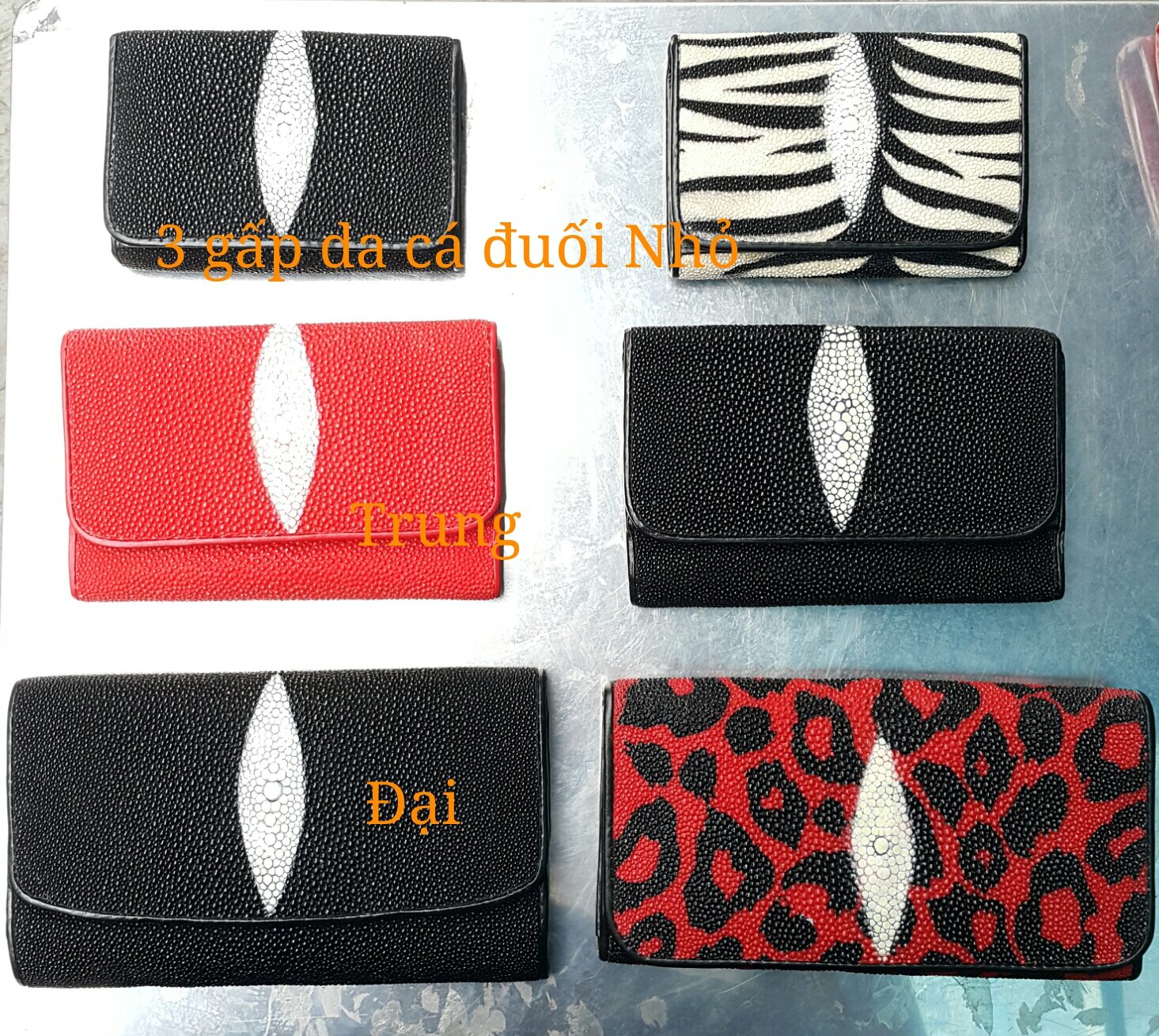Ví Nữ 3 Gấp Nhỏ Da Cá Đuối - Khsprd001