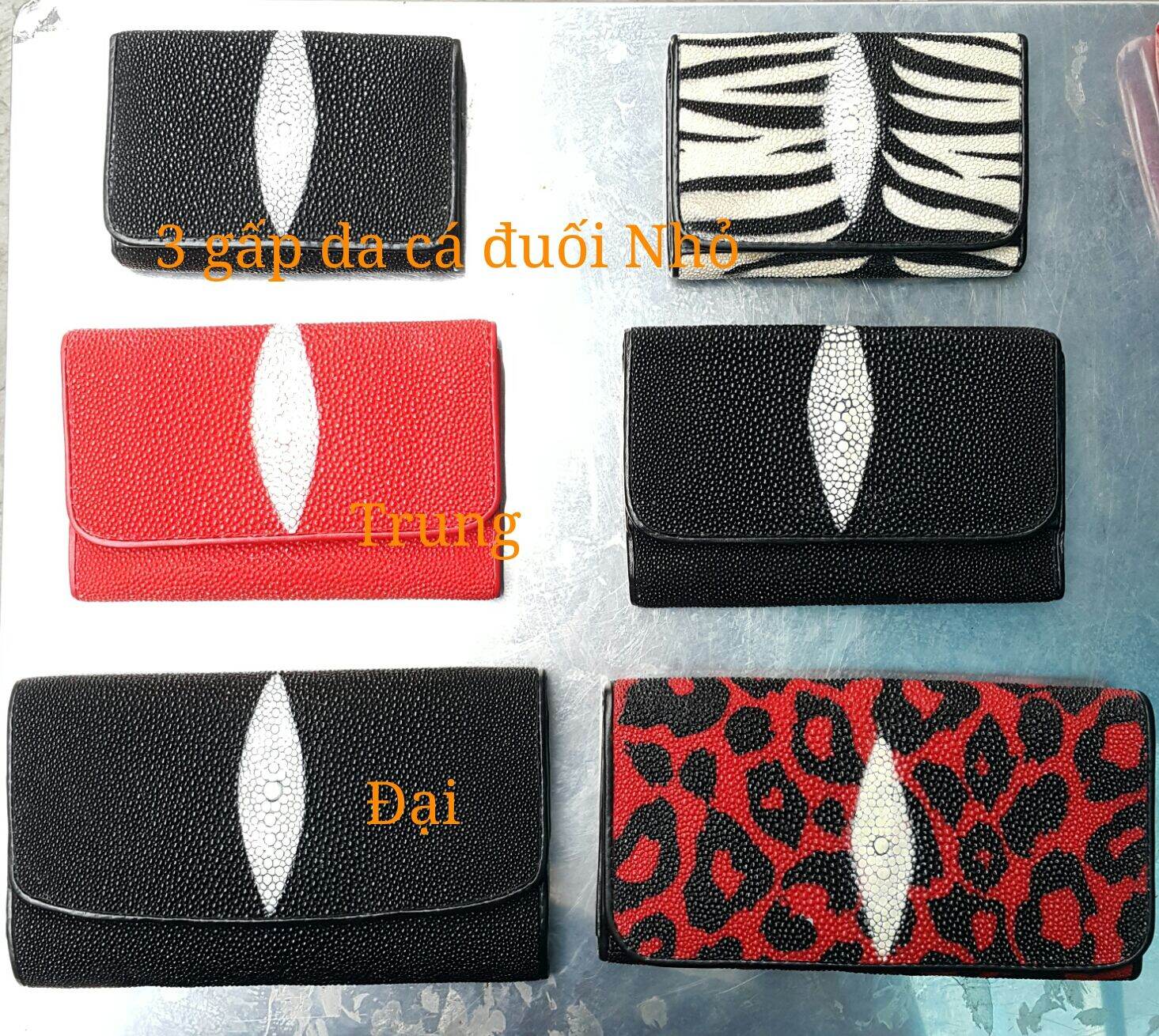 Ví Nữ 3 Gấp Nhỏ Da Cá Đuối - Khsprd001