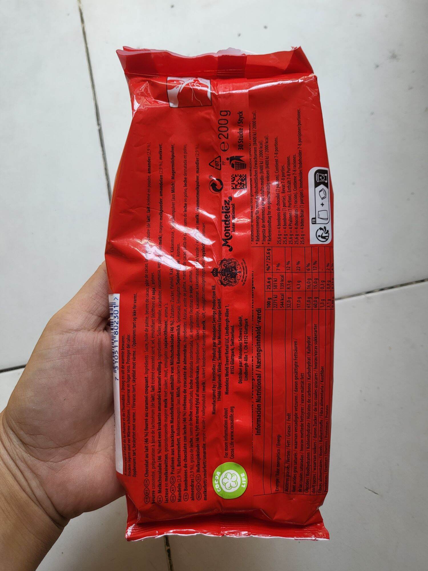 Kẹo socola vị caramel Daim túi 200gr 30 viên Date 04/25