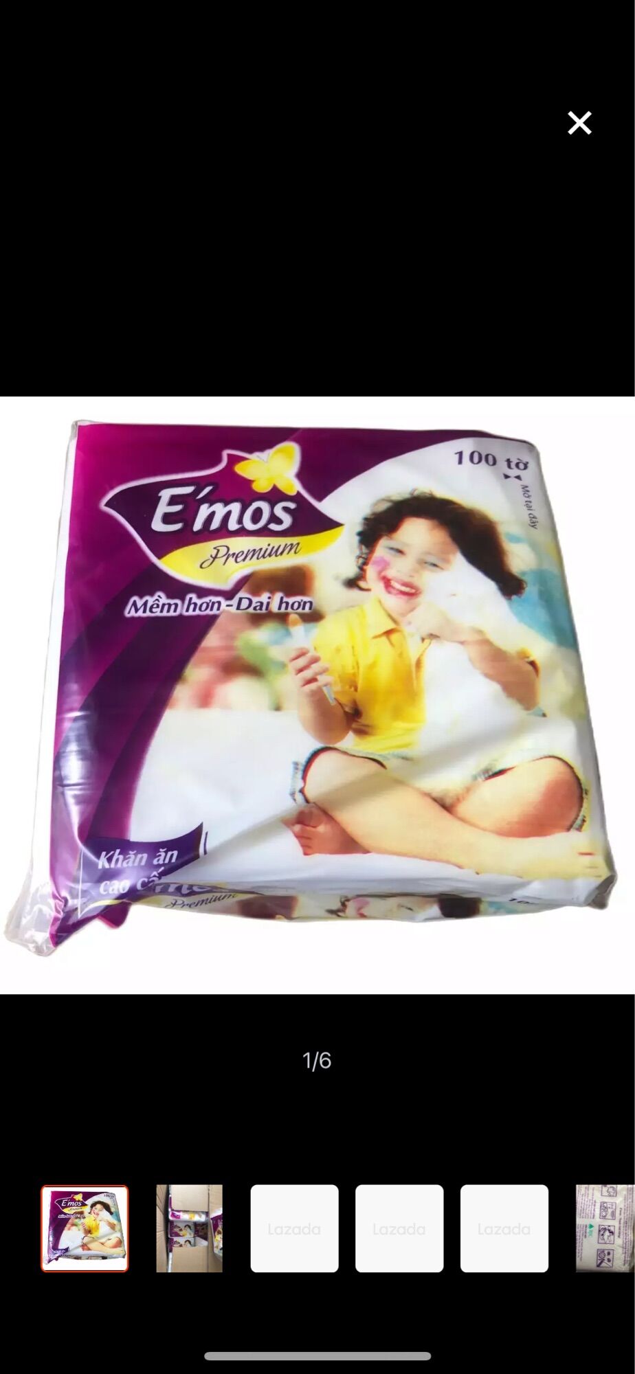 Khăn giấy vuông emoss 100 tờ