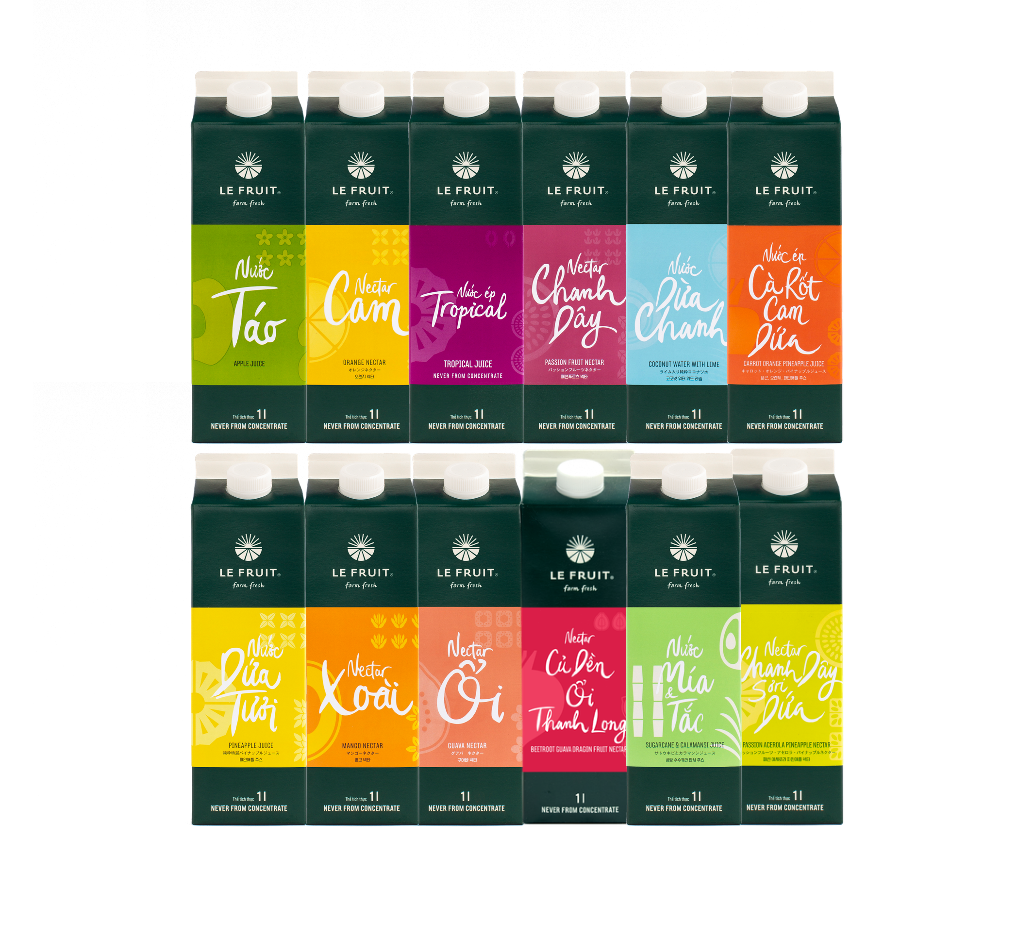 (Chính hãng) Nước ép Tropical (Tropical Juice) - 1L LE FRUIT - Lefruit juice