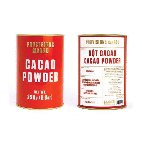 Bột cacao Marou nguyên chất (cacao powder) lon 250g
