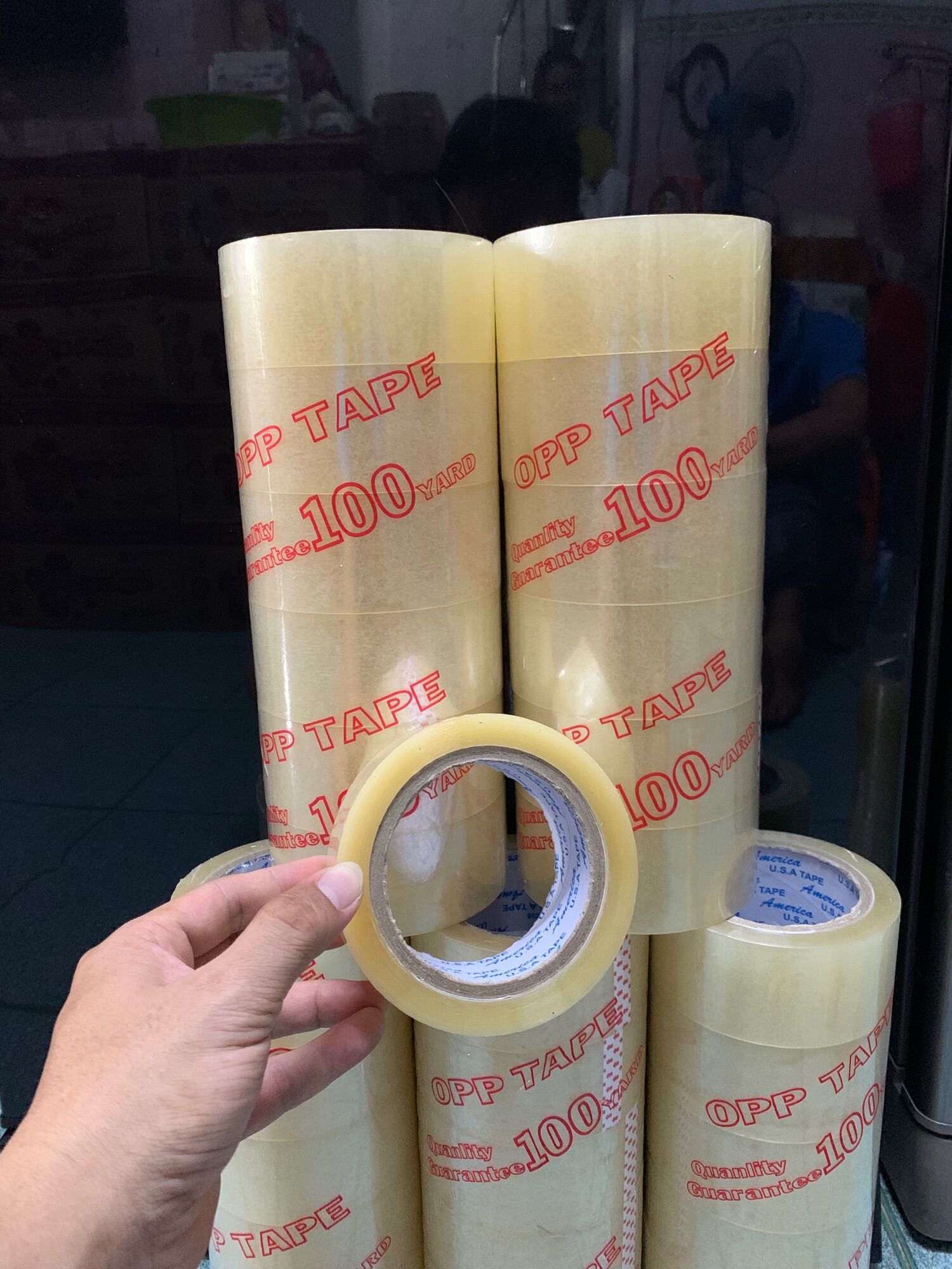 CUỘN BĂNG KEO 100YARD - HÀNG CHUẨN BÁM DÍNH TỐT