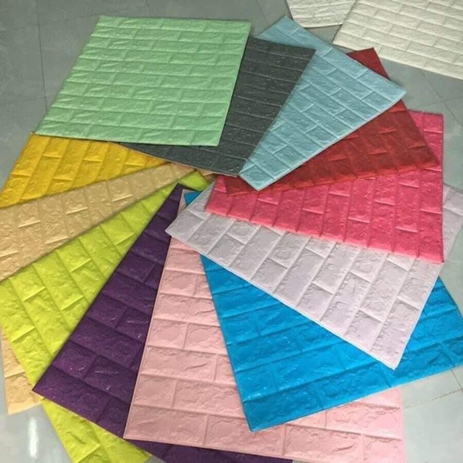 Xốp dán tường 3D Giả Gạch kích thước 70x77cm