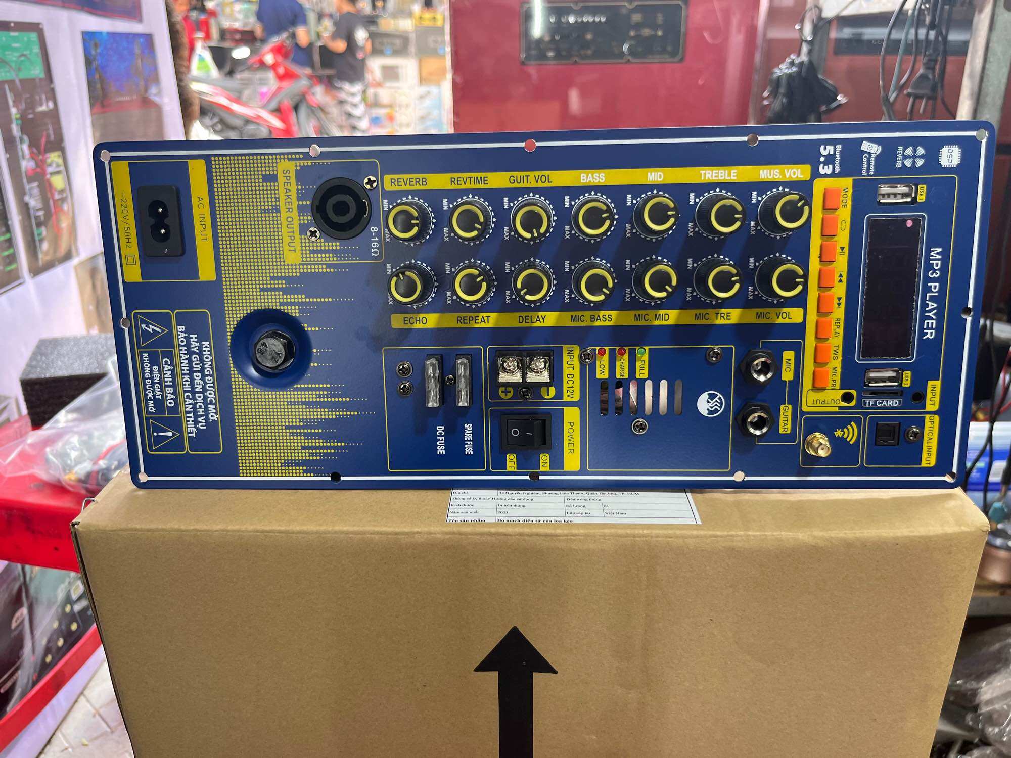 MẠCH LOA KÉO REVERT 200w NGUỒN XUYẾN(15x35)