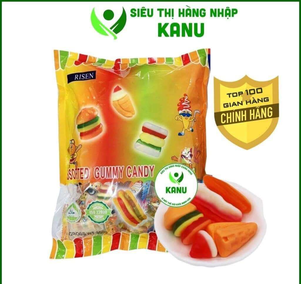 kẹo dẻo hambuger Risen 350gr