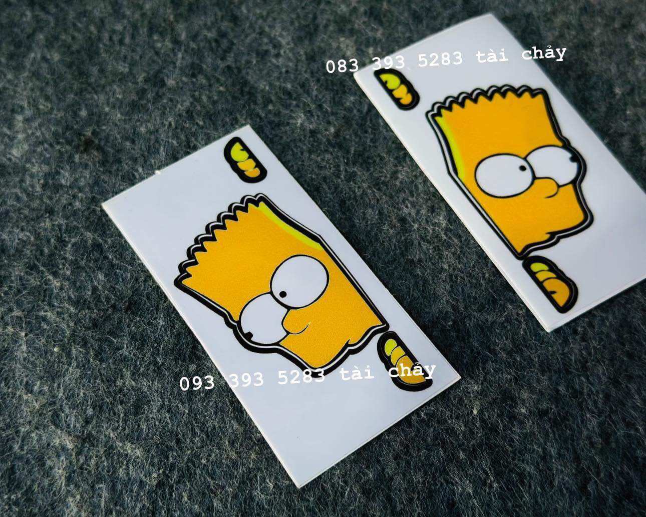 [ 1 MIẾNG ] TEM SIMSON SIZE NHỎ DÁN TRANG TRÍ XE