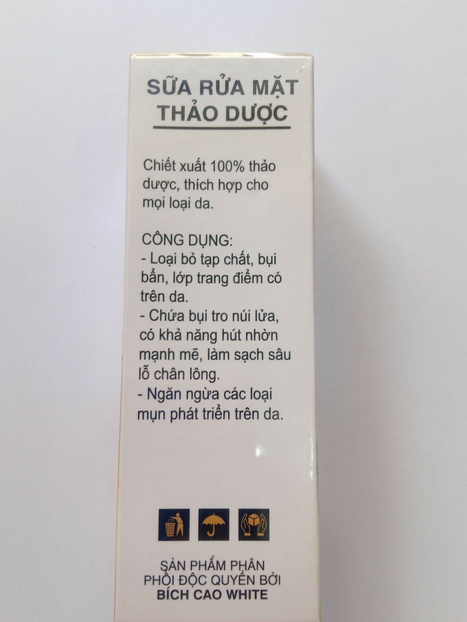 Sữa rửa mặt Bích Cao White
