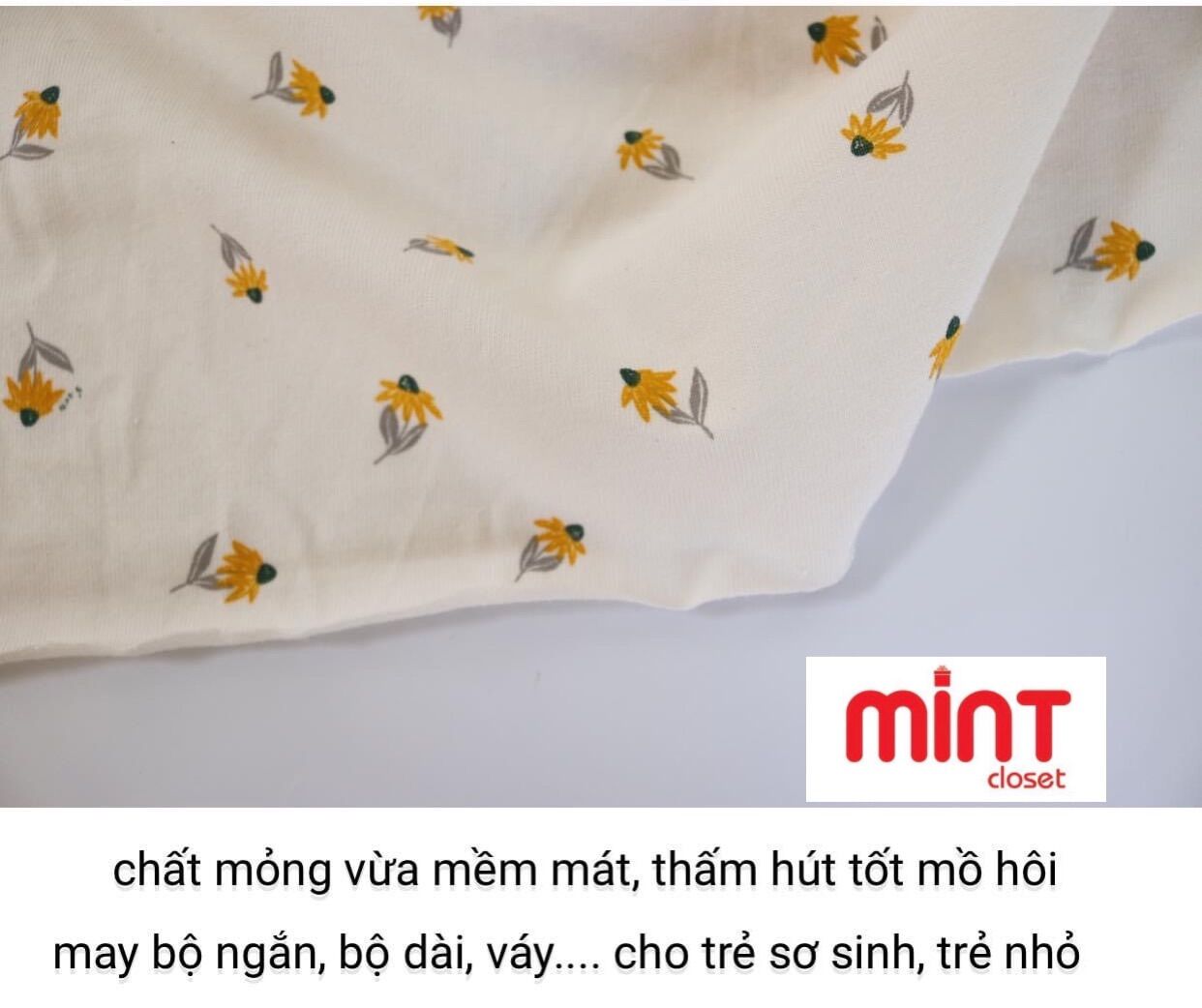 Vải cotton 2 chiều may đồ cho bé T02/22
