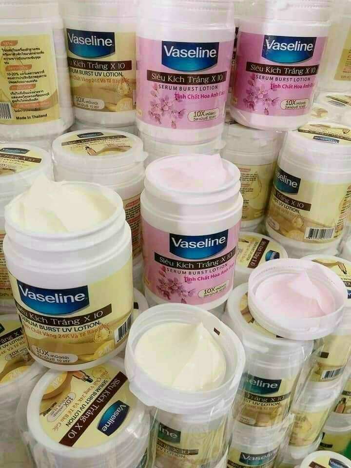 KEM KÍCH TRẮNG VASELINE X10 SIÊU TRẮNG DA