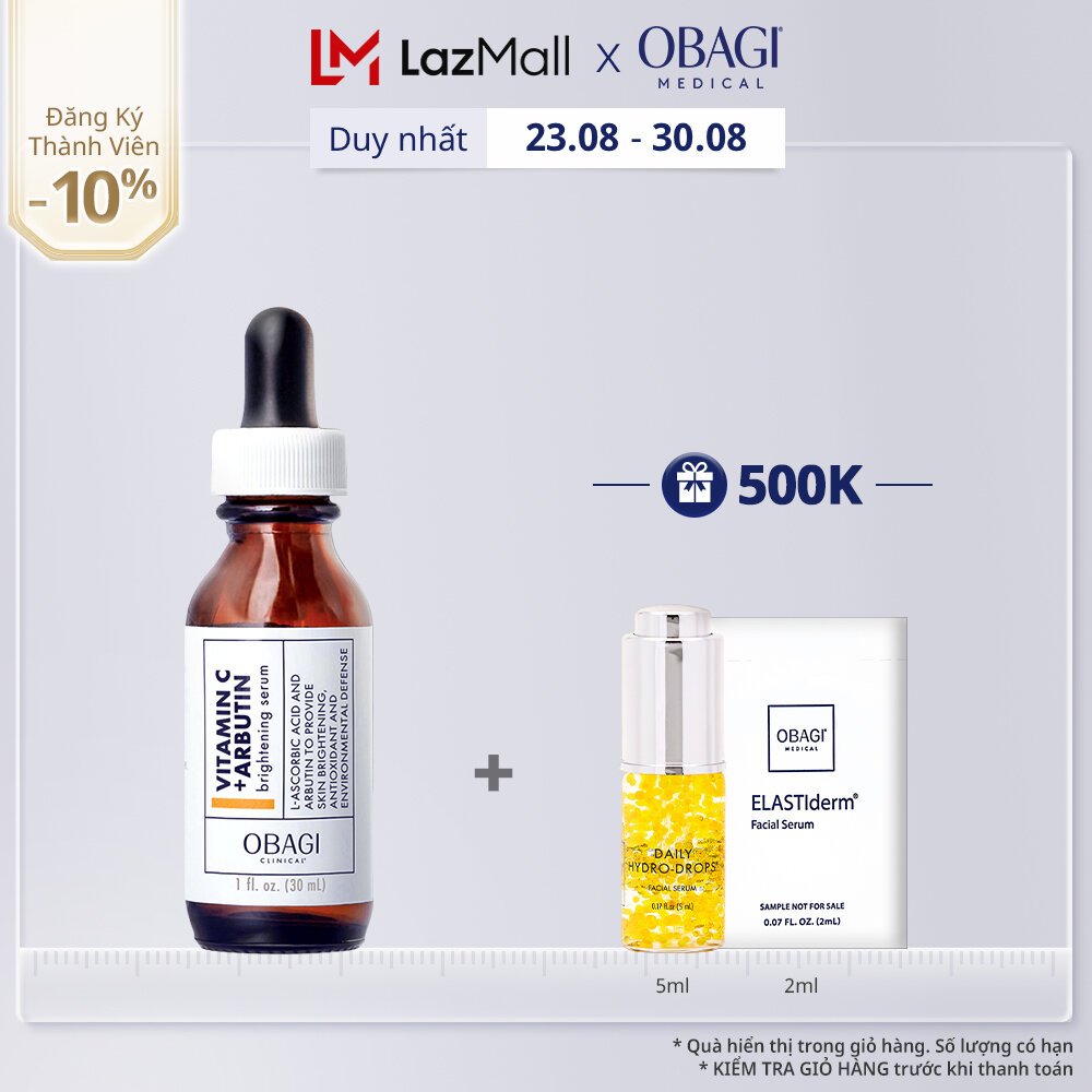 Tinh Chất Dưỡng Trắng Da Obagi Clinical Vitamin C+ Arbutin Brightening 30ml