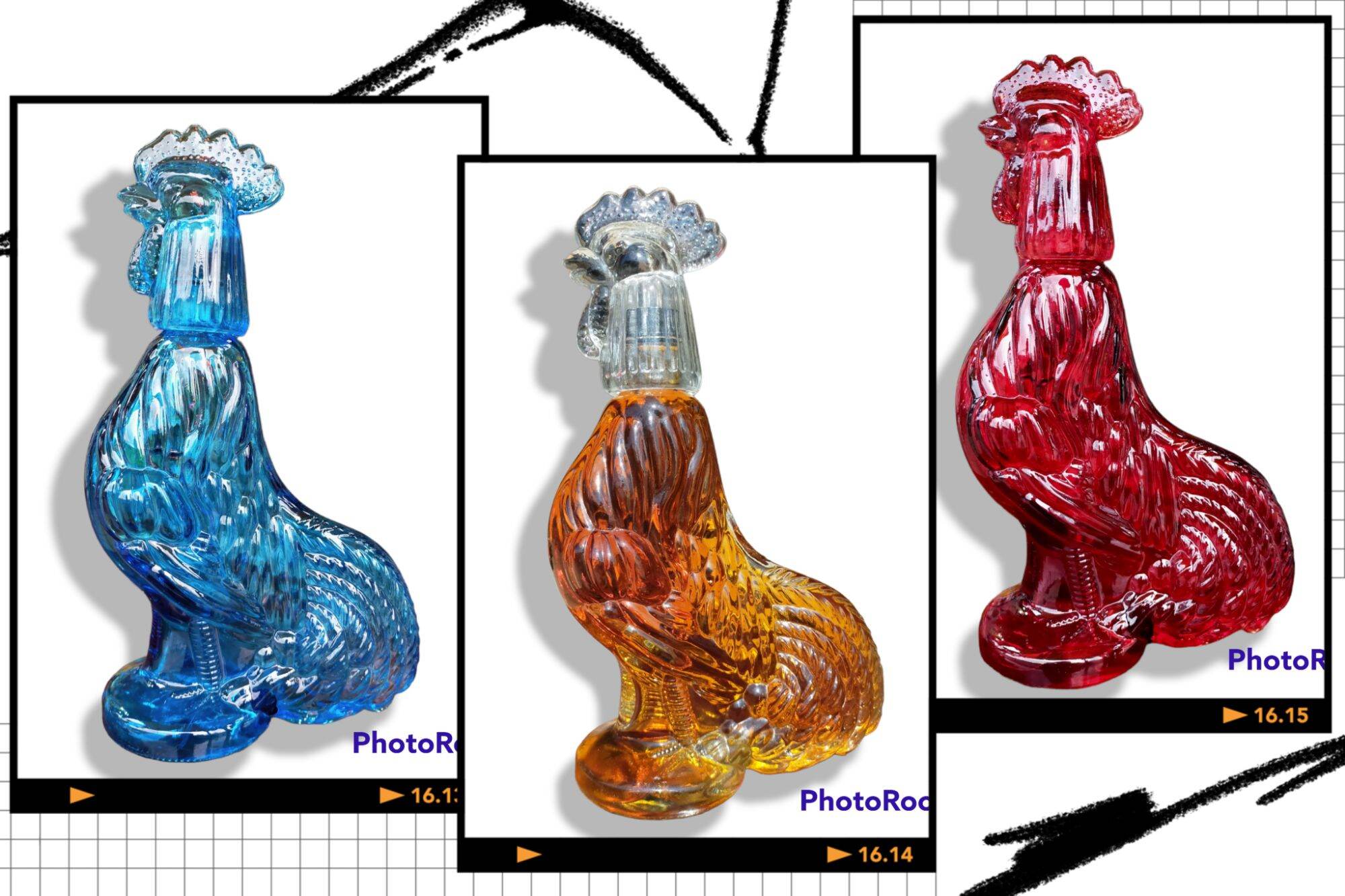 Vỏ Chai Ruợu Hình Con Gà Cao Cấp Của Nga Dung Tích 900ML Cực Đẹp Và Độc Đáo .Chai Rỗng Không Có Chất Lỏng Bên Trong.