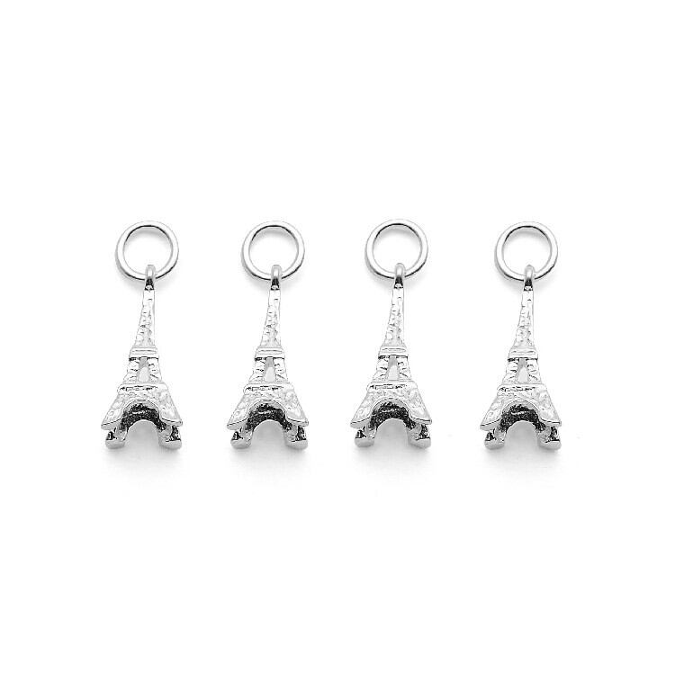 Charm tháp Eiffel bạc 925 vĩnh viễn bảo hành