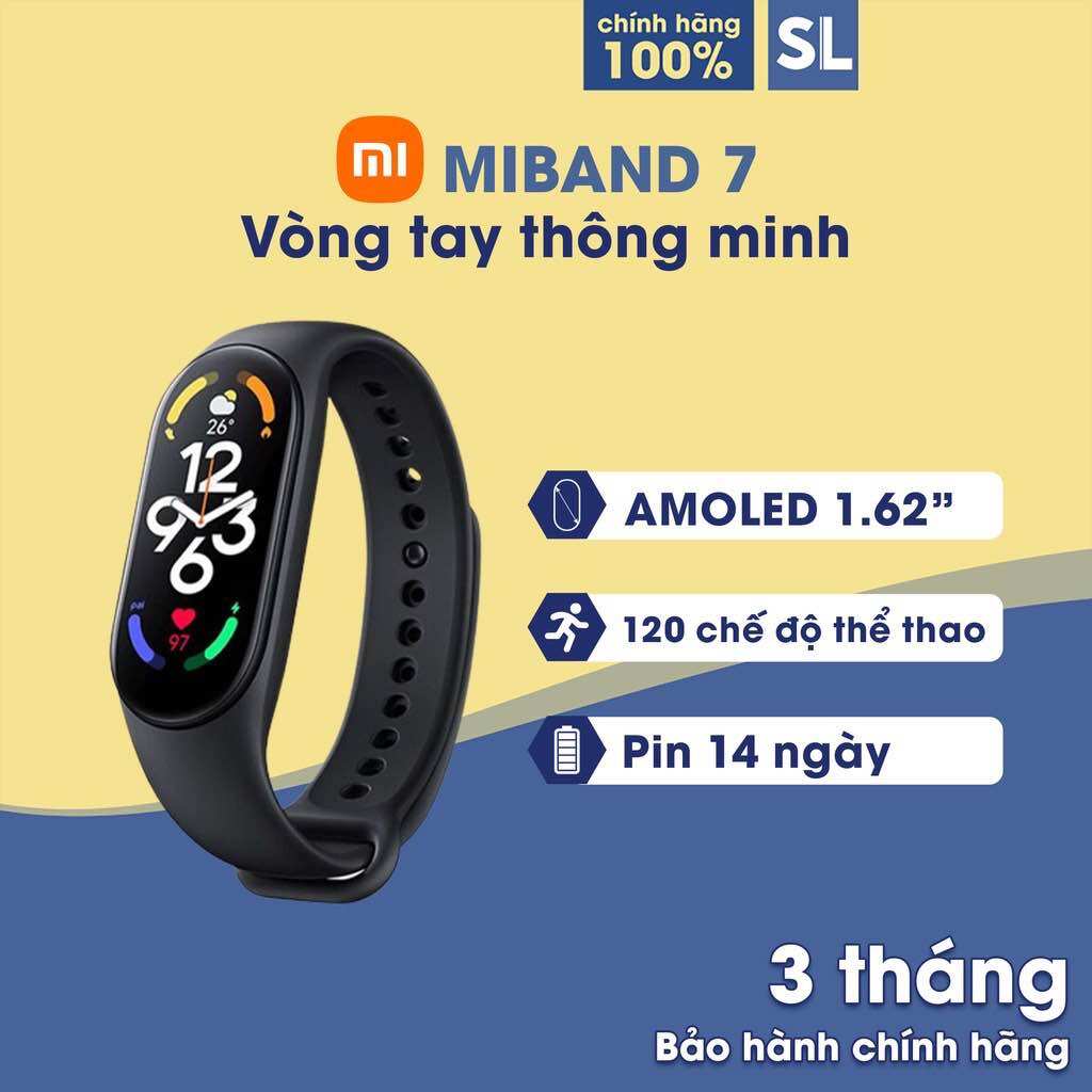 Vòng tay theo dõi sức khoẻ Xiaomi Mi Band 7
