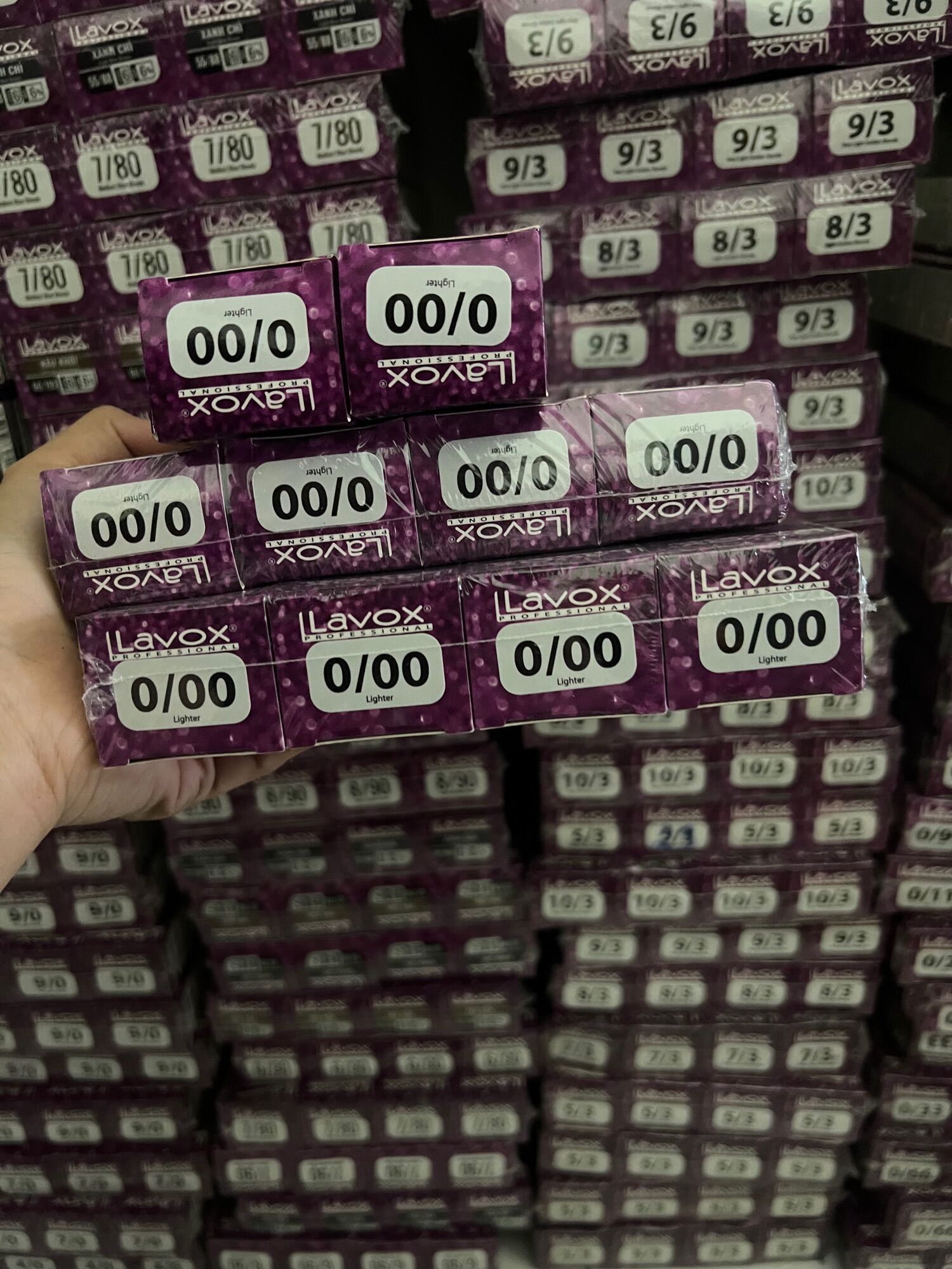 Com bo 10 típ thuốc nhuộm nâng tông lavo 0/00 lên mau nhanh