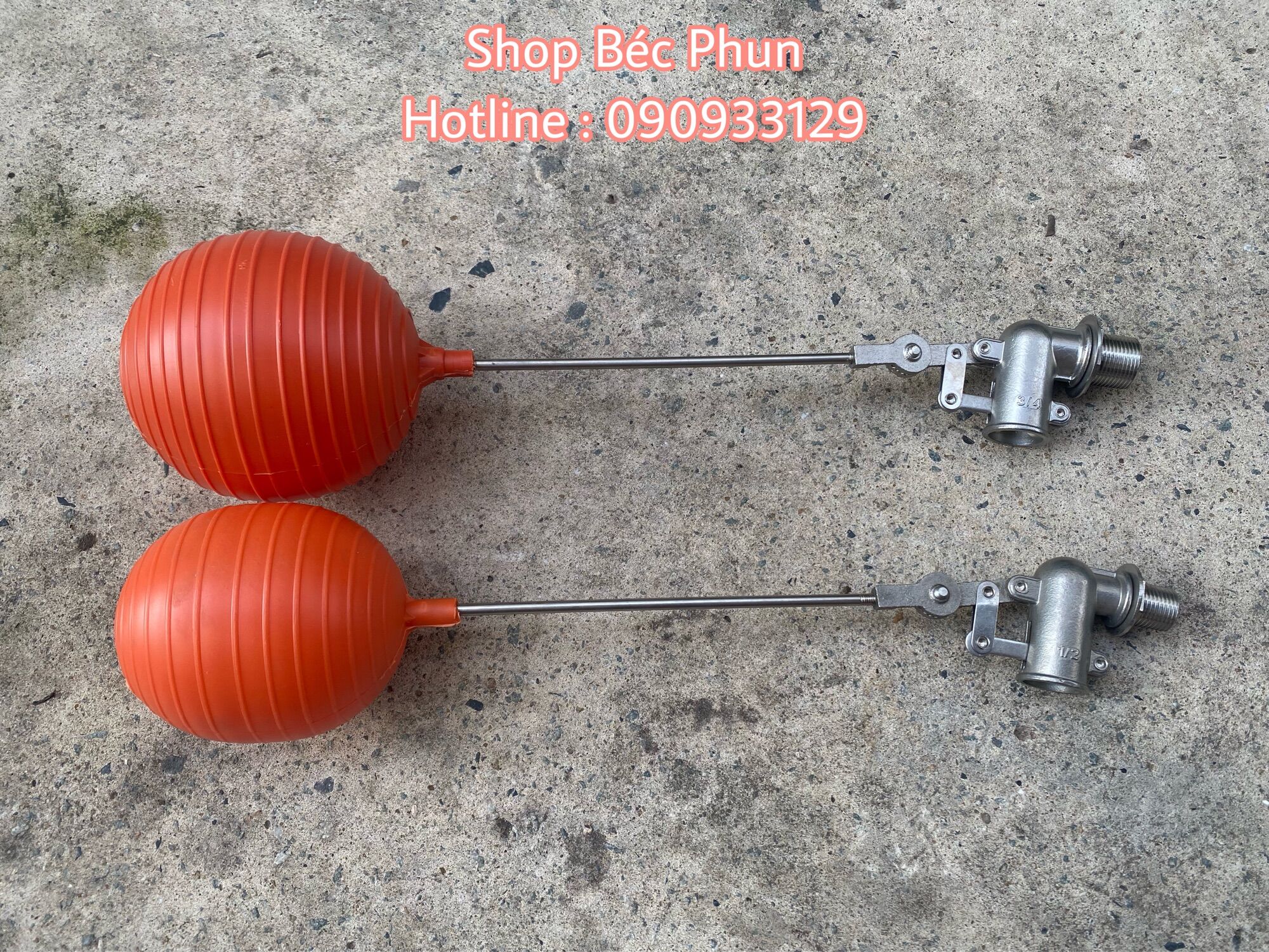 Phao cơ inox phi 21 27 34