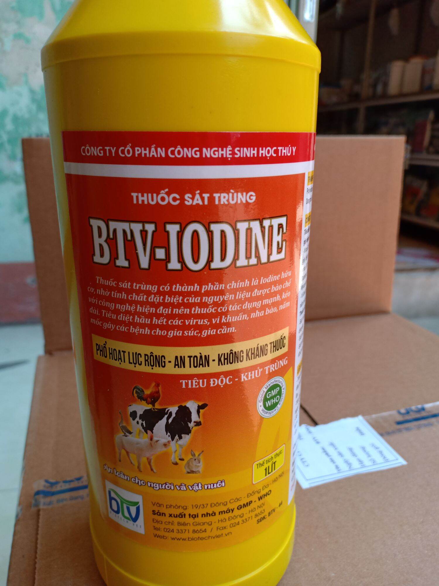 Sát trùng chuồng trại- iodin 1lít