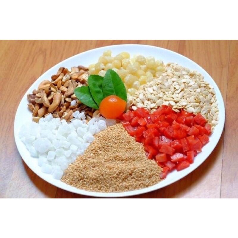 Nguyên liệu làm nhân bánh Trung thu thập cẩm