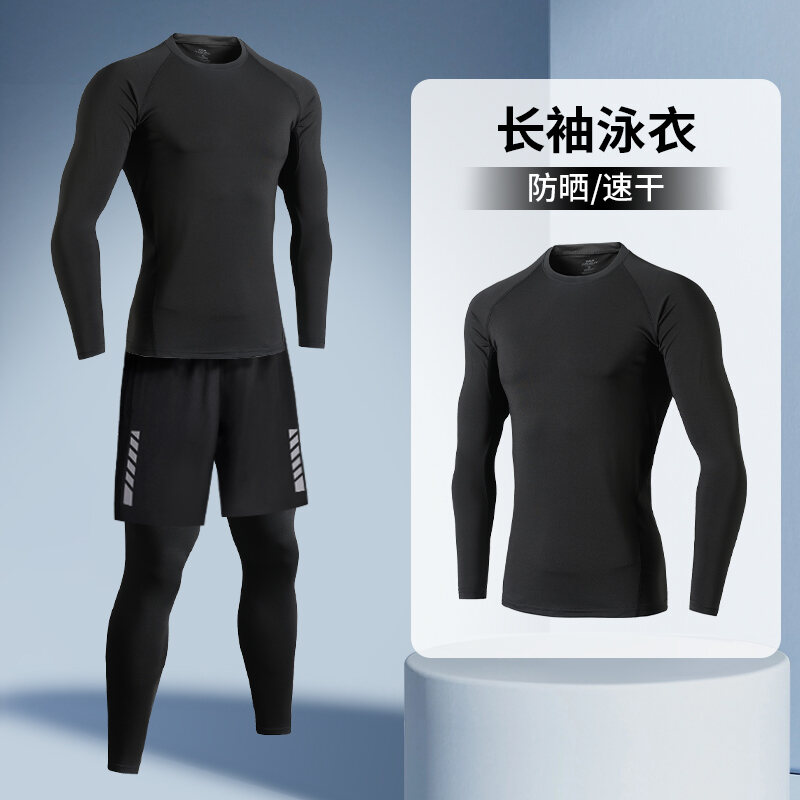 Quần Áo Lướt Sóng Chống Nắng Nhanh Khô Dài Tay Dành Cho Nam Quần Lót Bướm Quần Bơi Nam Mùa Hè 2024 Q