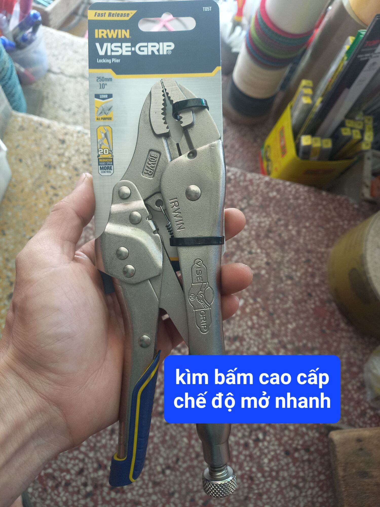 kìm bấm IRWIN cao cấp, chế độ mở nhanh