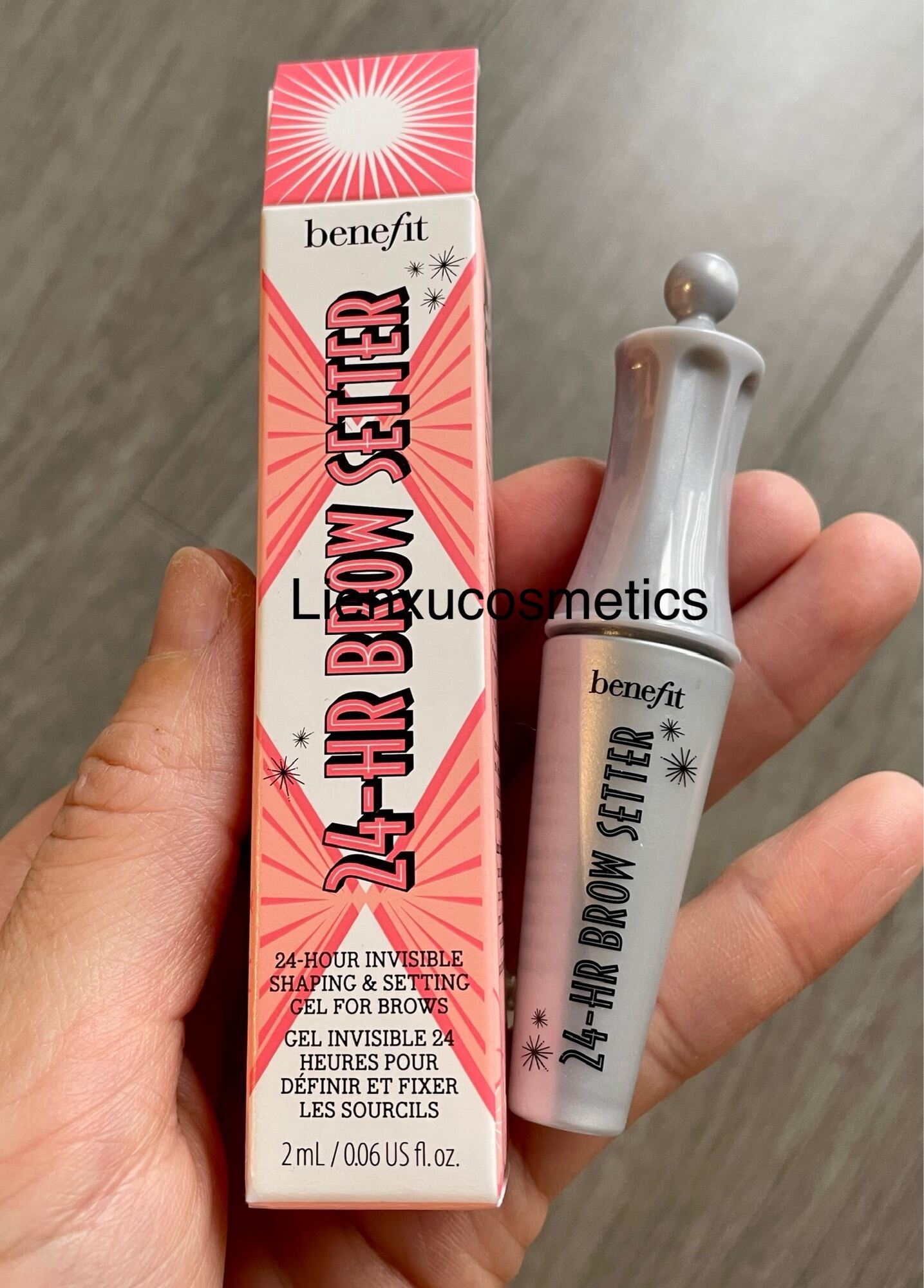Gel định hình lông mày Benefit cosmetics 24-HR brown setter 2ml Hsd 2025